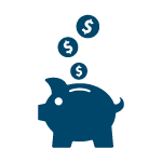 Piggy bank icon